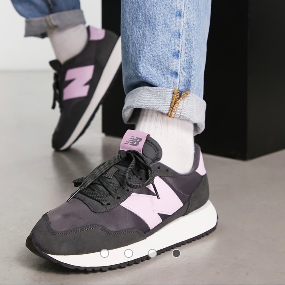 New Balance 237 Retro Sneaker Blacktop Pink/Lilac Cloud/White Sneaker Sz9.5